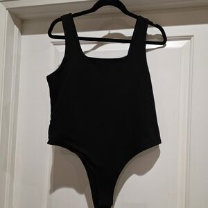 a new day Black Logo Tee with Subtle Print